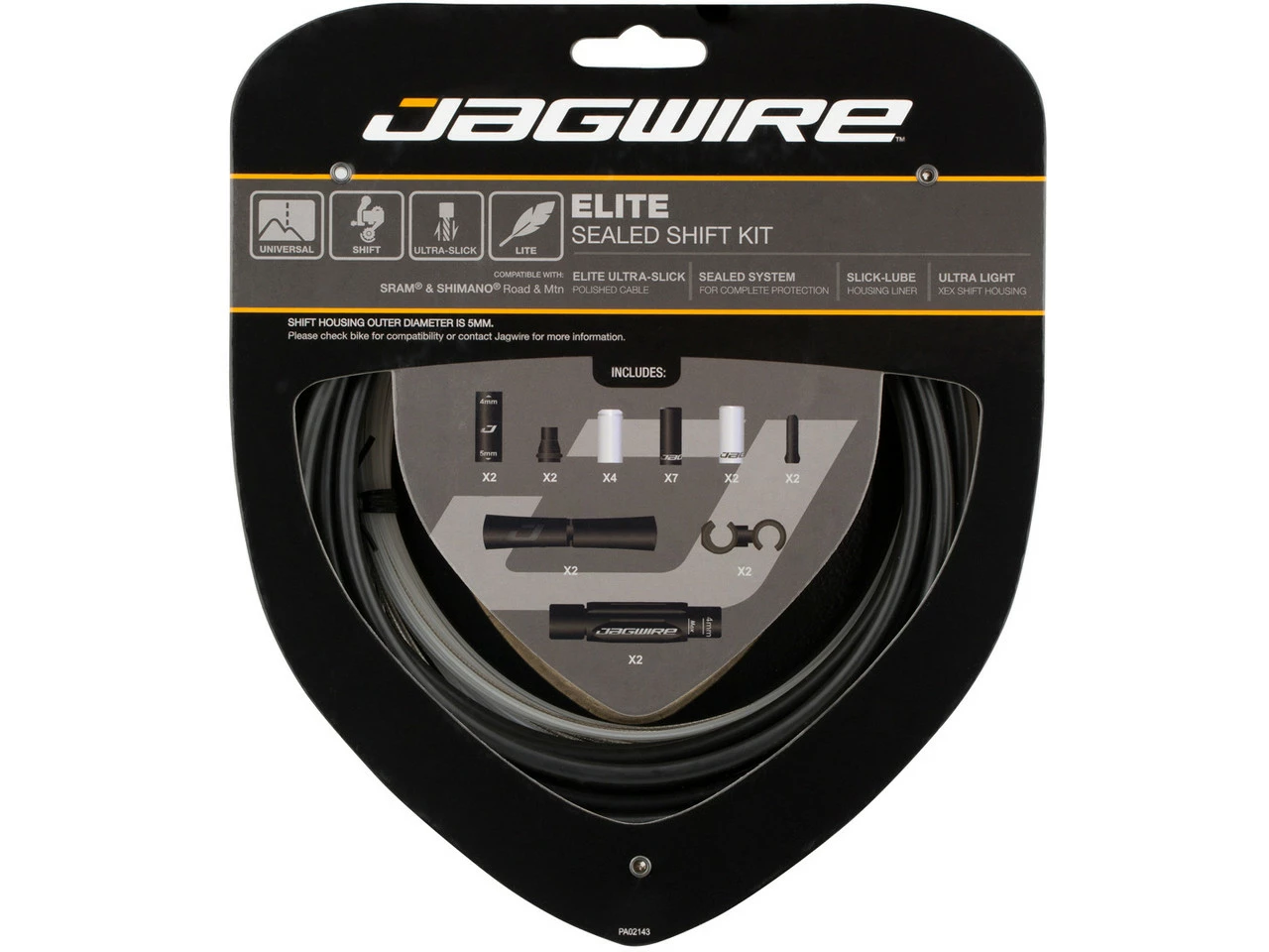 JAGWIRE 2X Elite Sealed Schaltzugset 1 JAGWIRE 2X Elite Sealed Schaltzugset